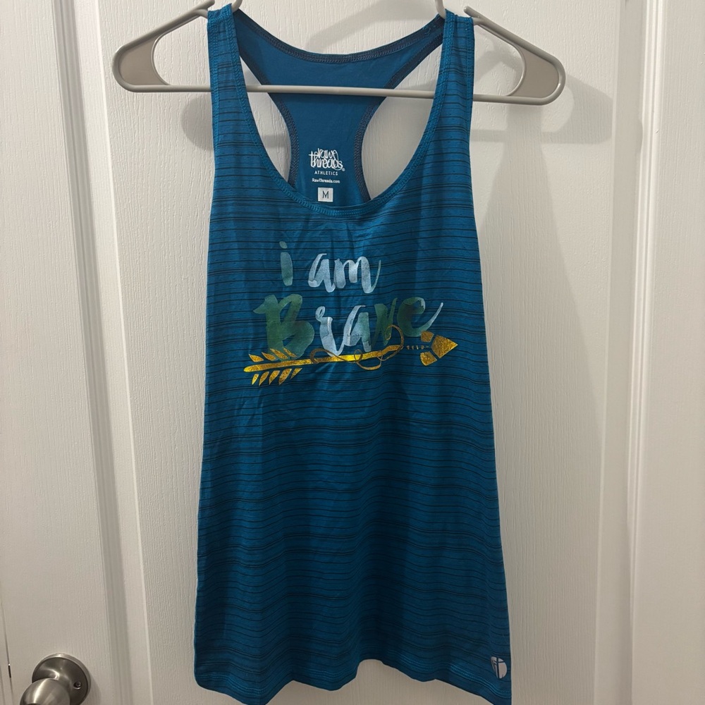 Disney Inspired RawThreads Running Tank Top - I Am Brave